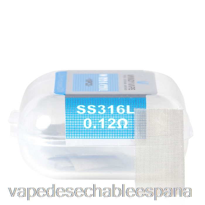 Bobinas De Hoja De Malla Vape España Vandy Vape M (10 Hojas) Bobina M V2 Rda - 0.12ohm Ss316l (10 Piezas)